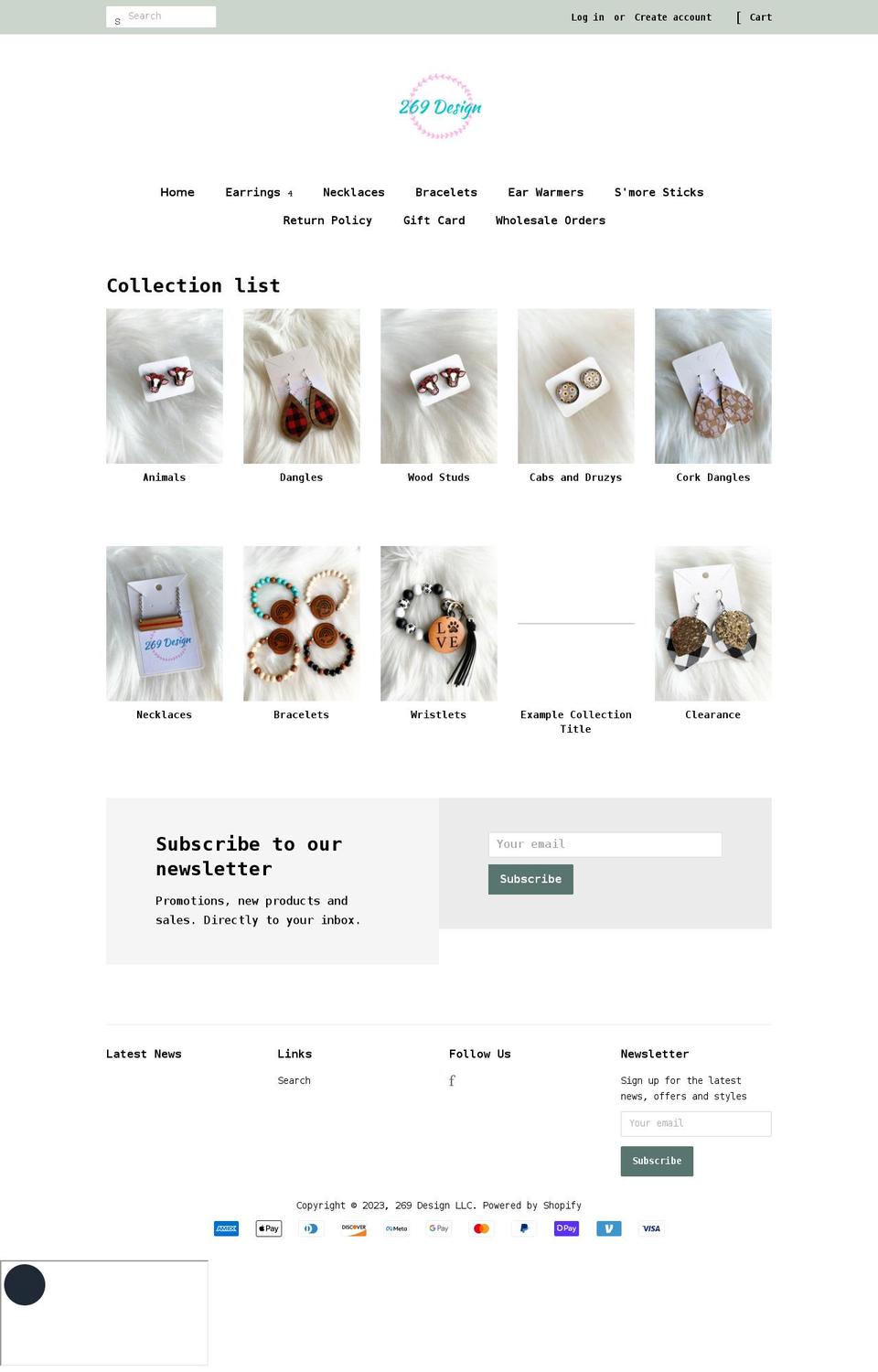 269designllc.com shopify website screenshot