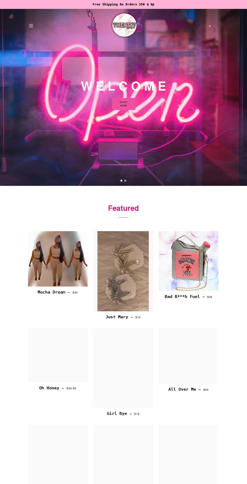 27bydanye.com shopify website screenshot