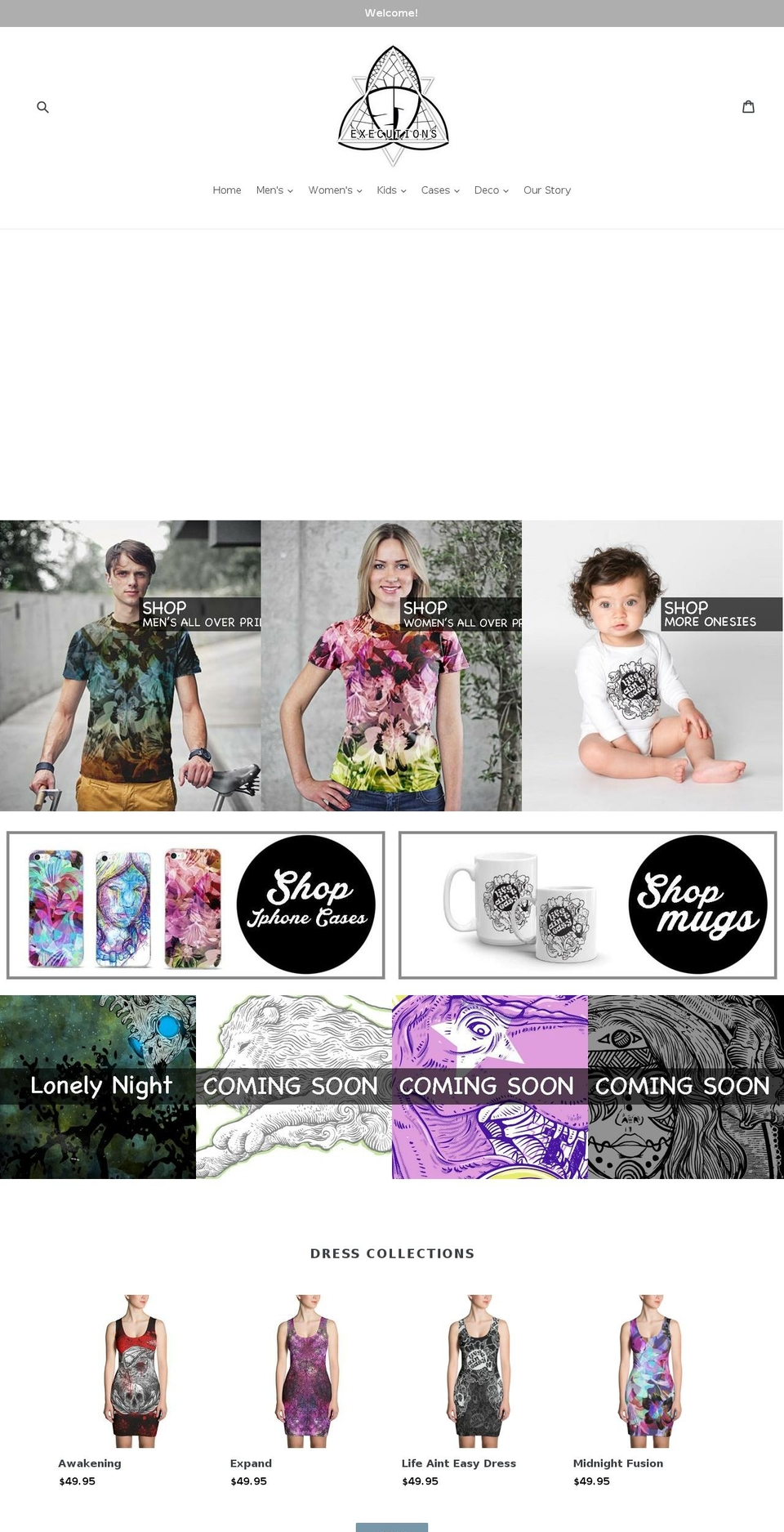 27executions.com shopify website screenshot