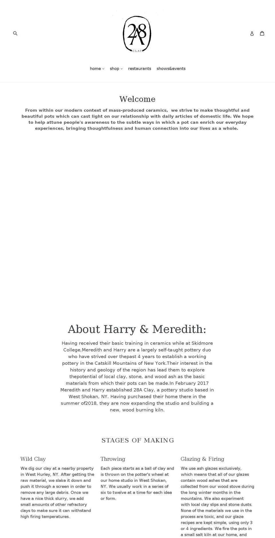 28aclay.com shopify website screenshot
