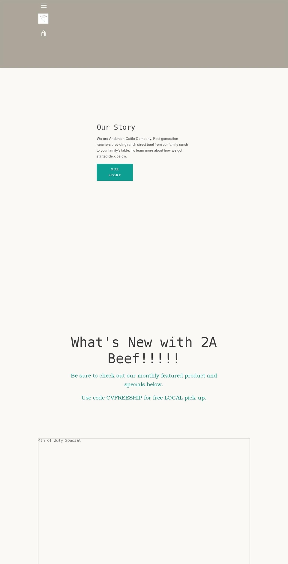 2abeef.com shopify website screenshot