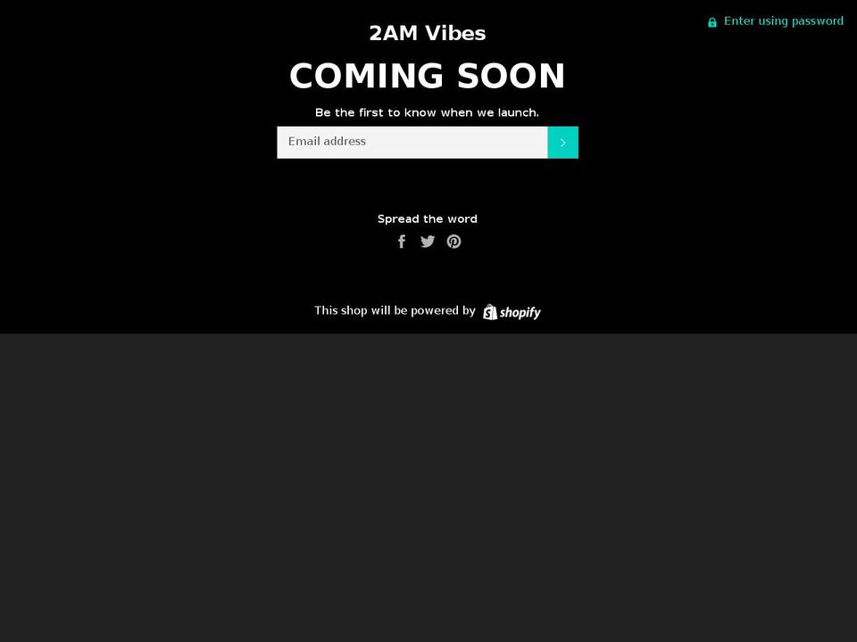 2amvibes.com — Shopify storefront screenshot