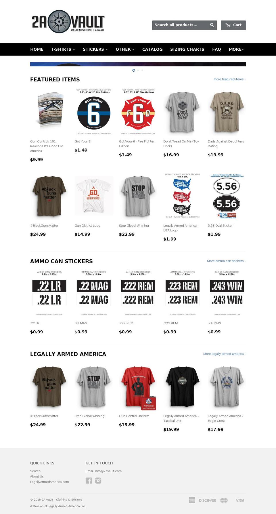2astickers.com — Shopify storefront screenshot