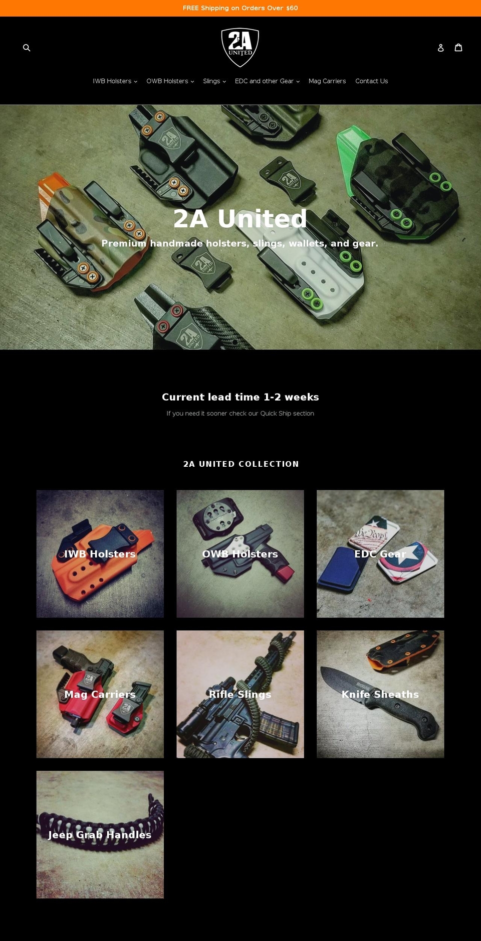 2aunited.com — Shopify storefront screenshot