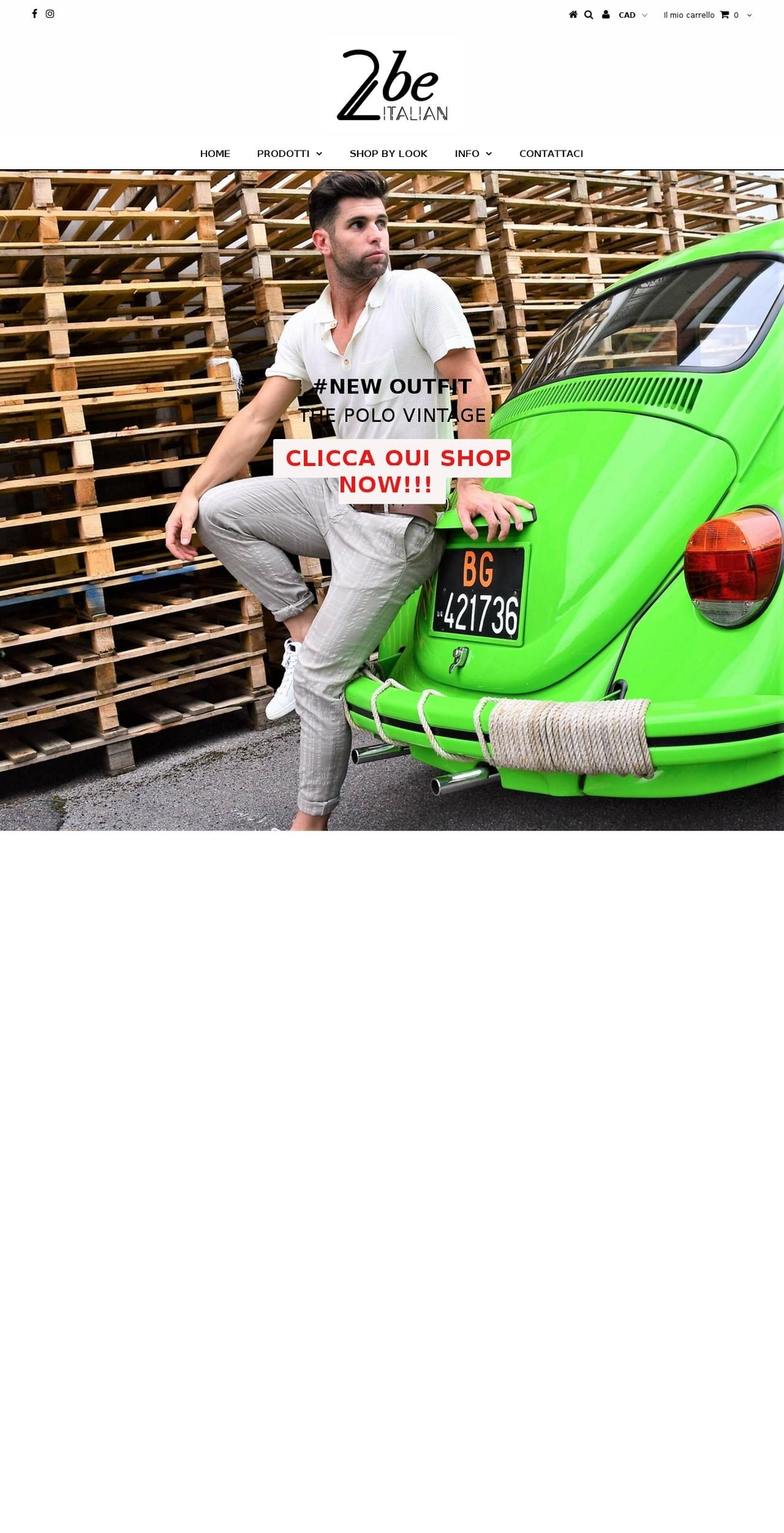 2beitalian.com — Shopify storefront screenshot
