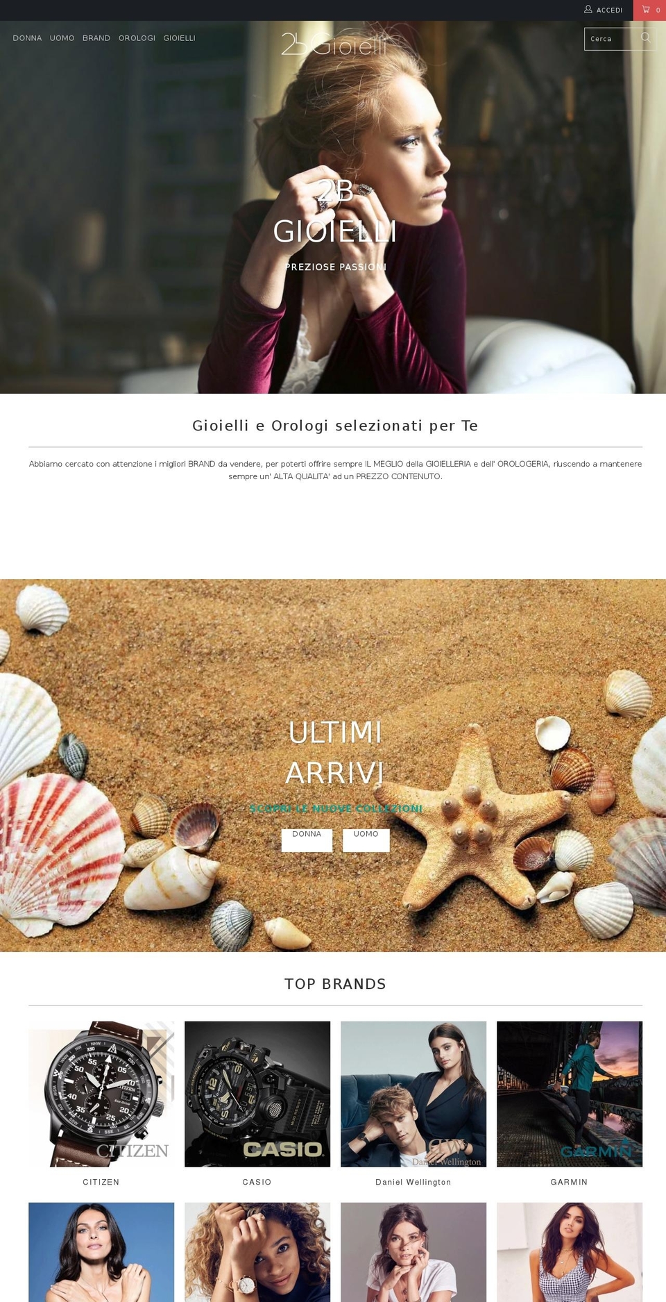 2bgioielli.it shopify website screenshot