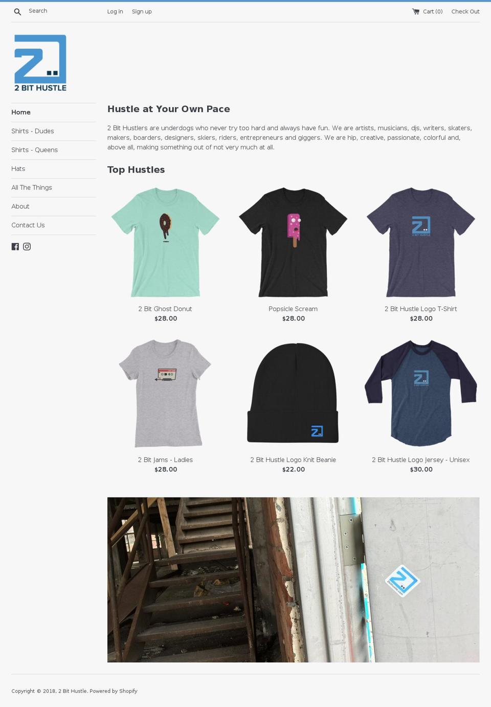 2bithustle.com — Shopify storefront screenshot