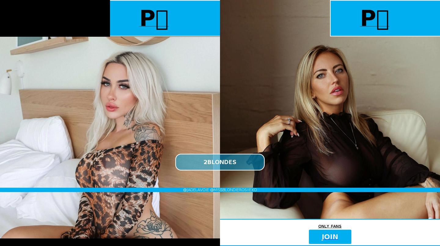 2blondes.com shopify website screenshot