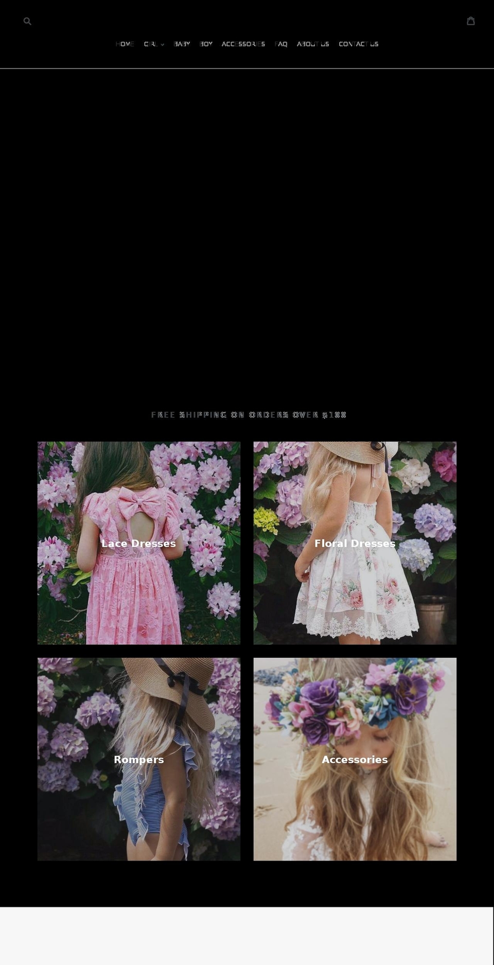 2bunnieskids.com — Shopify storefront screenshot