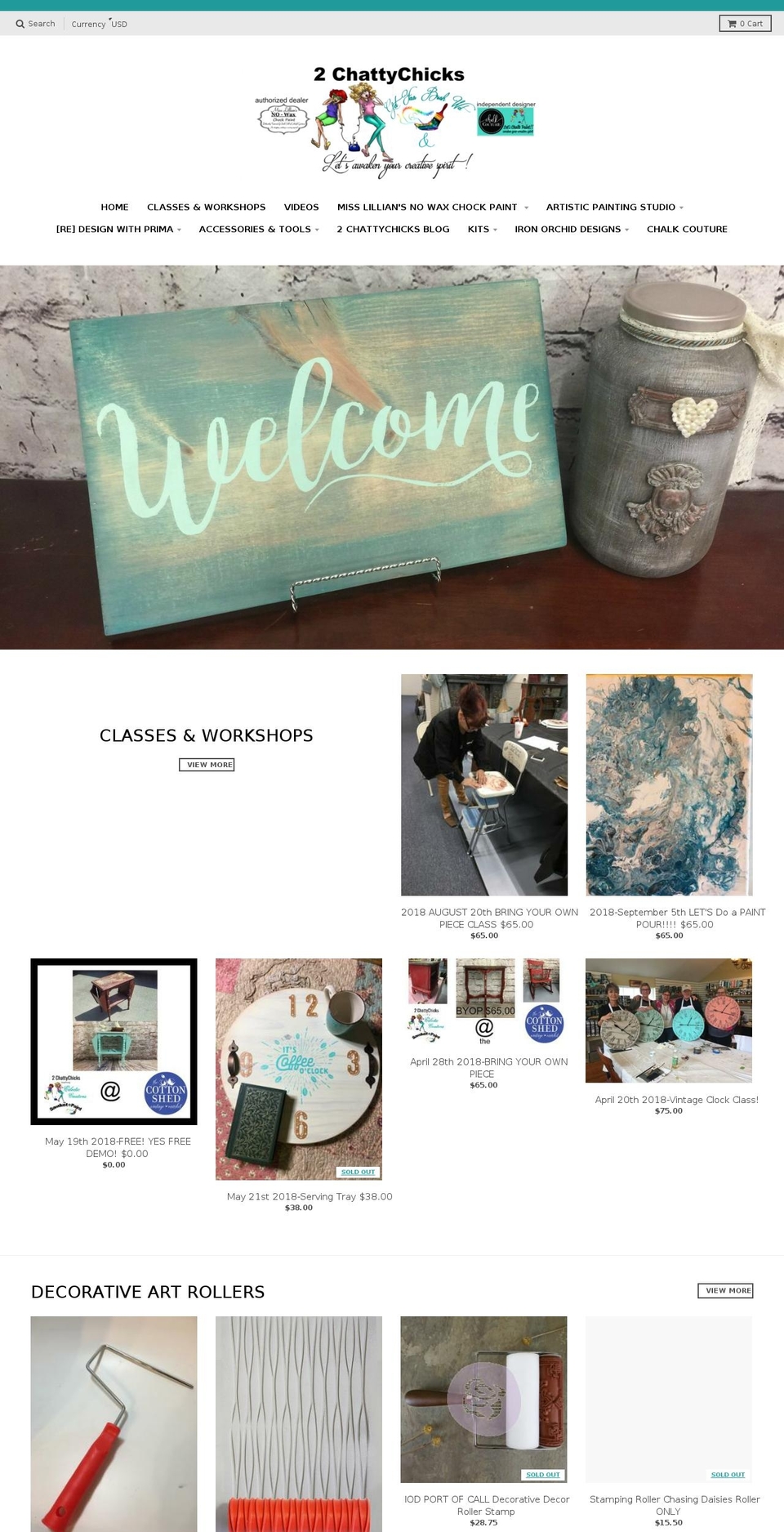 2chattychicks.com shopify website screenshot