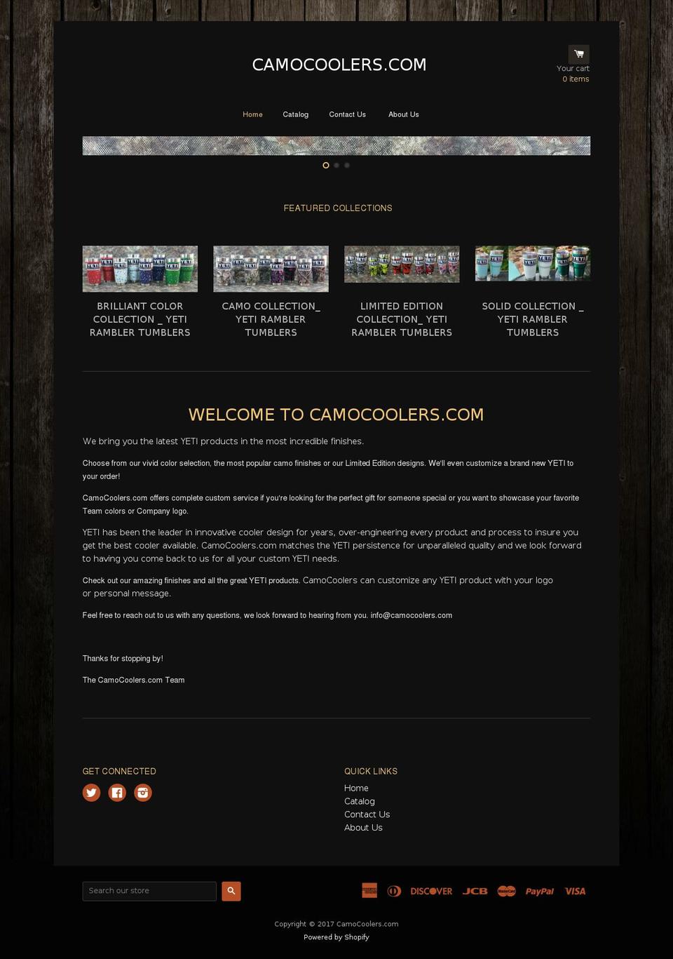 2coolcamo.net shopify website screenshot