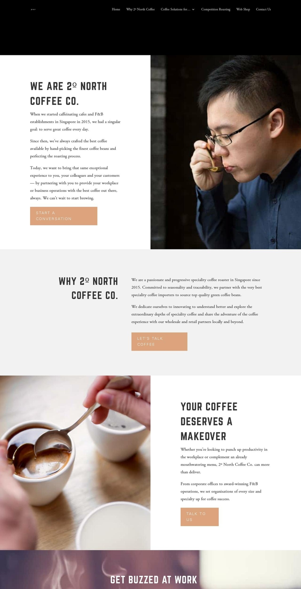 2degreesnorthcoffee.com shopify website screenshot