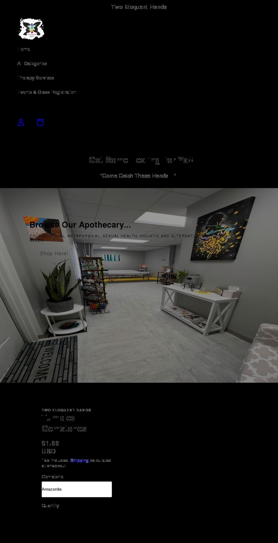 2eloquenthands.com shopify website screenshot