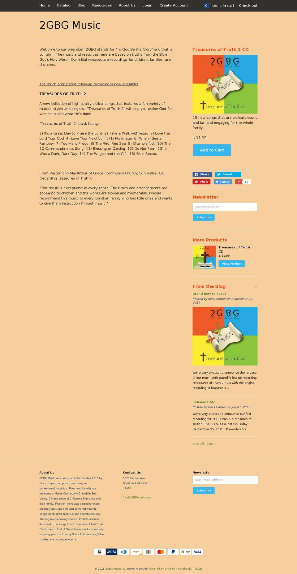 2gbgmusic.com shopify website screenshot