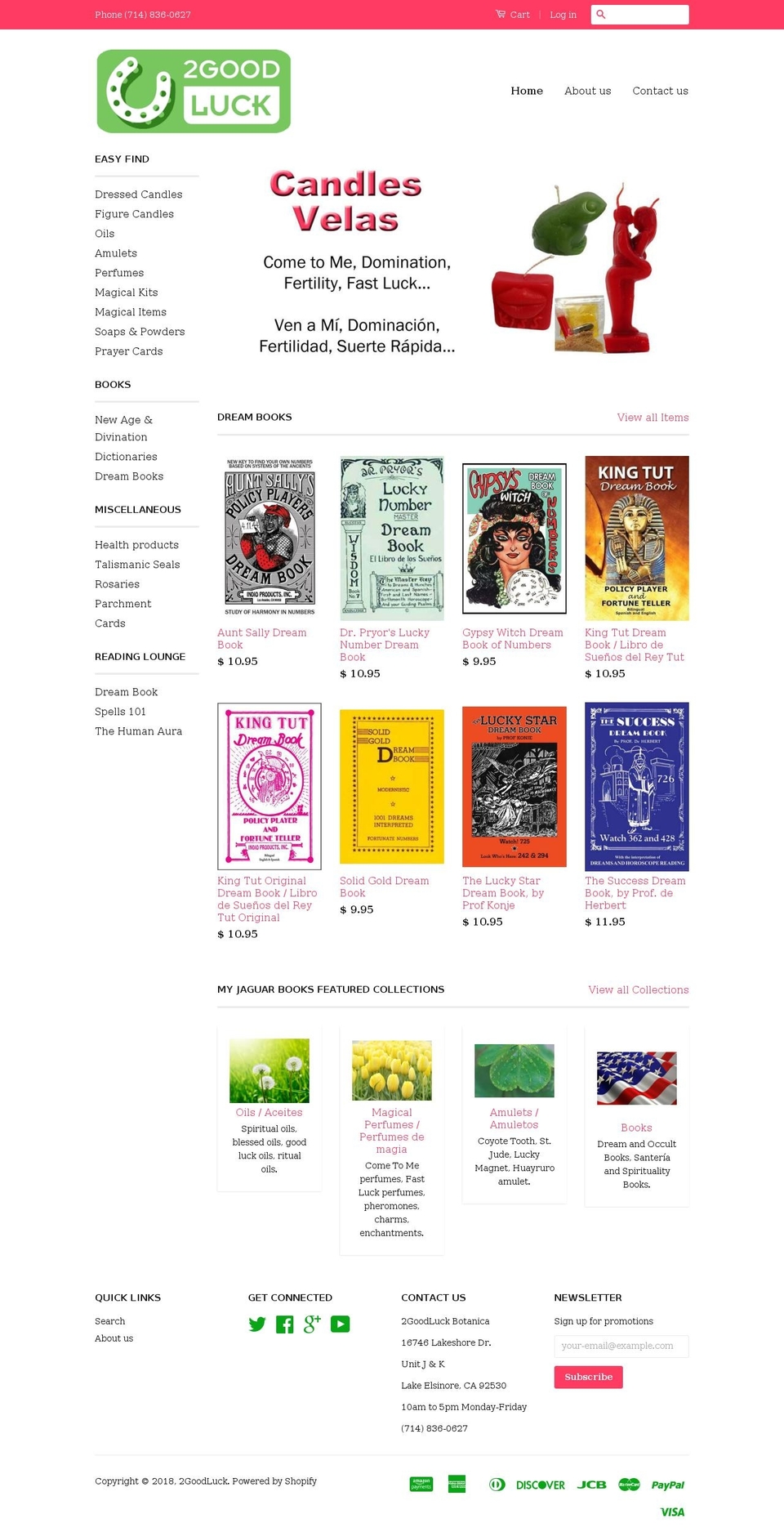 2goodluck2.com — Shopify storefront screenshot