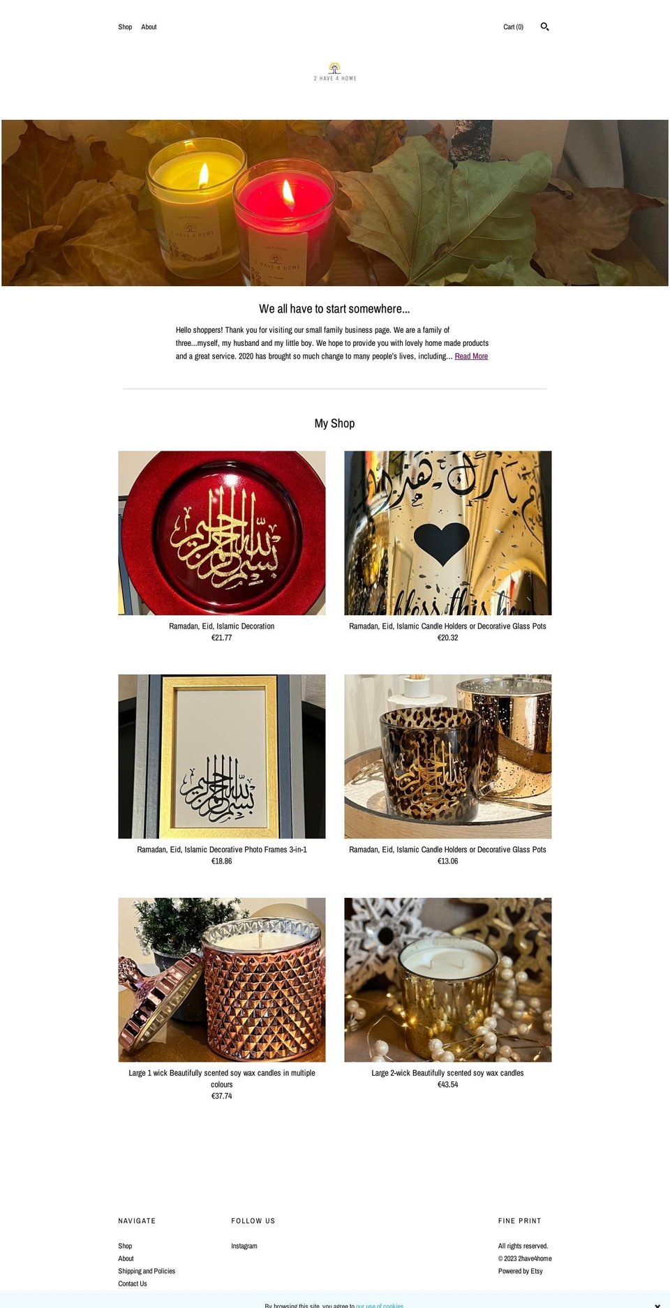 2have4home.com shopify website screenshot