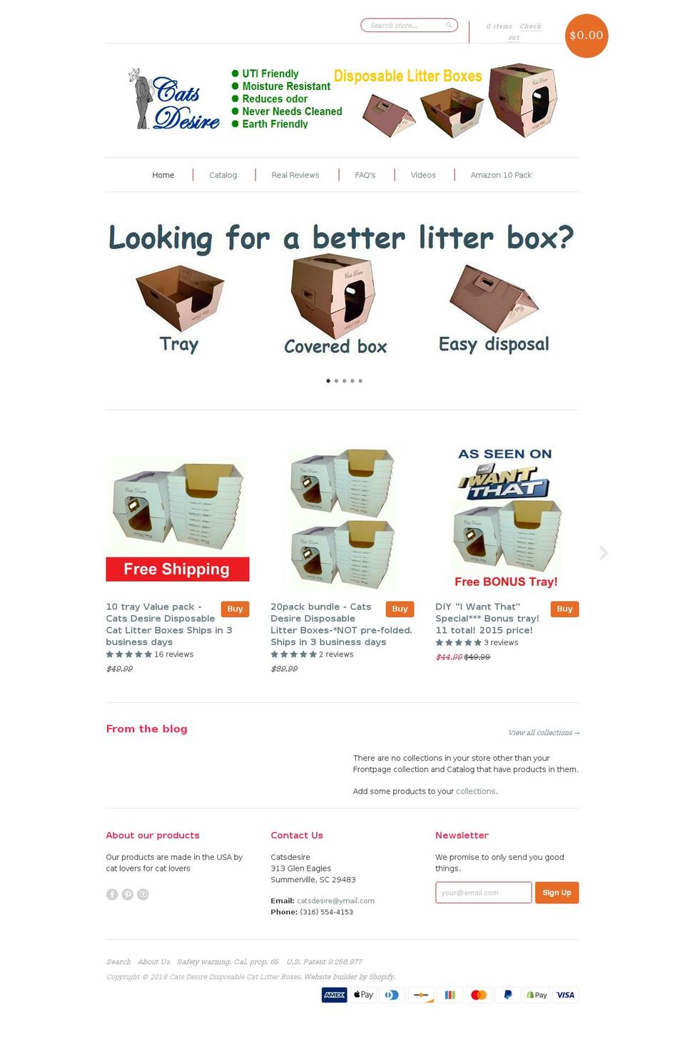2in1litterbox.com — Shopify storefront screenshot