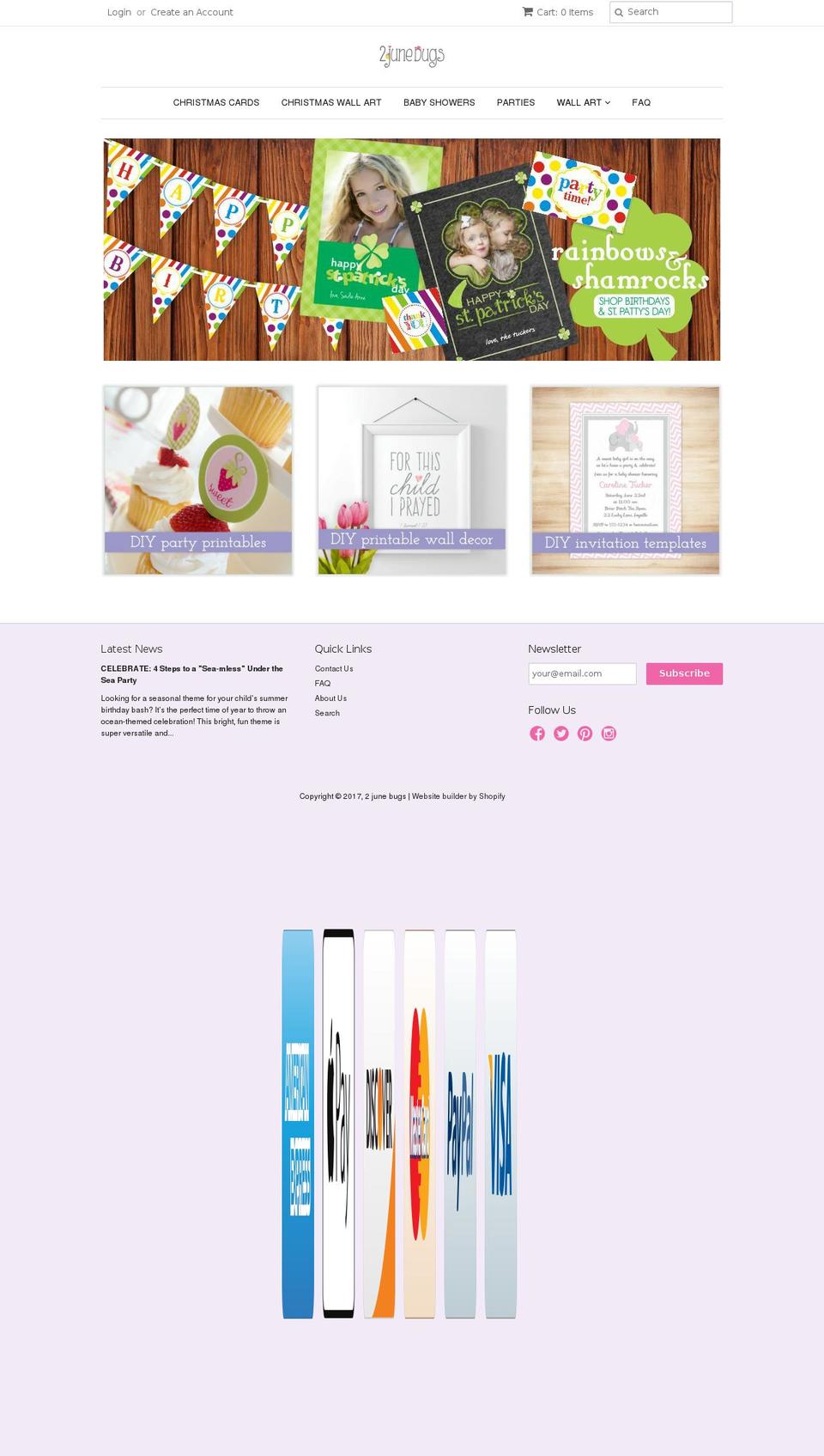 Latest Version of Minimal - 20150204 - 5:58pm Shopify theme site example 2junebugs.com