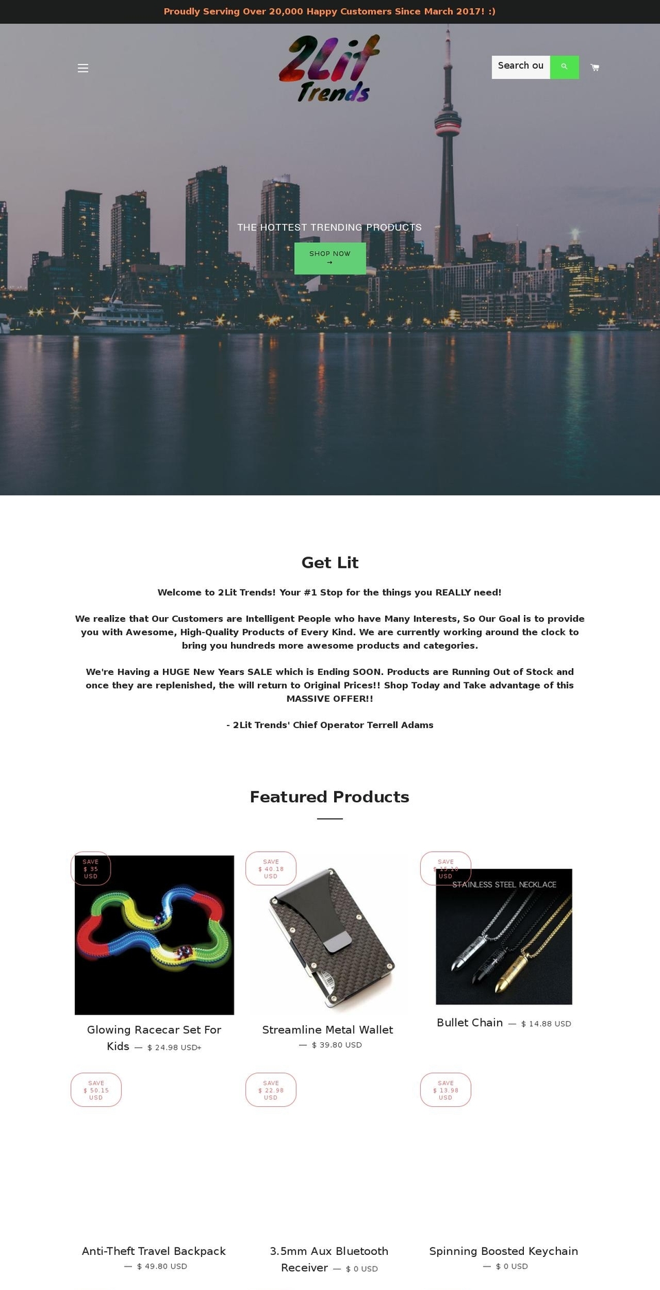 2littrends.com — Shopify storefront screenshot