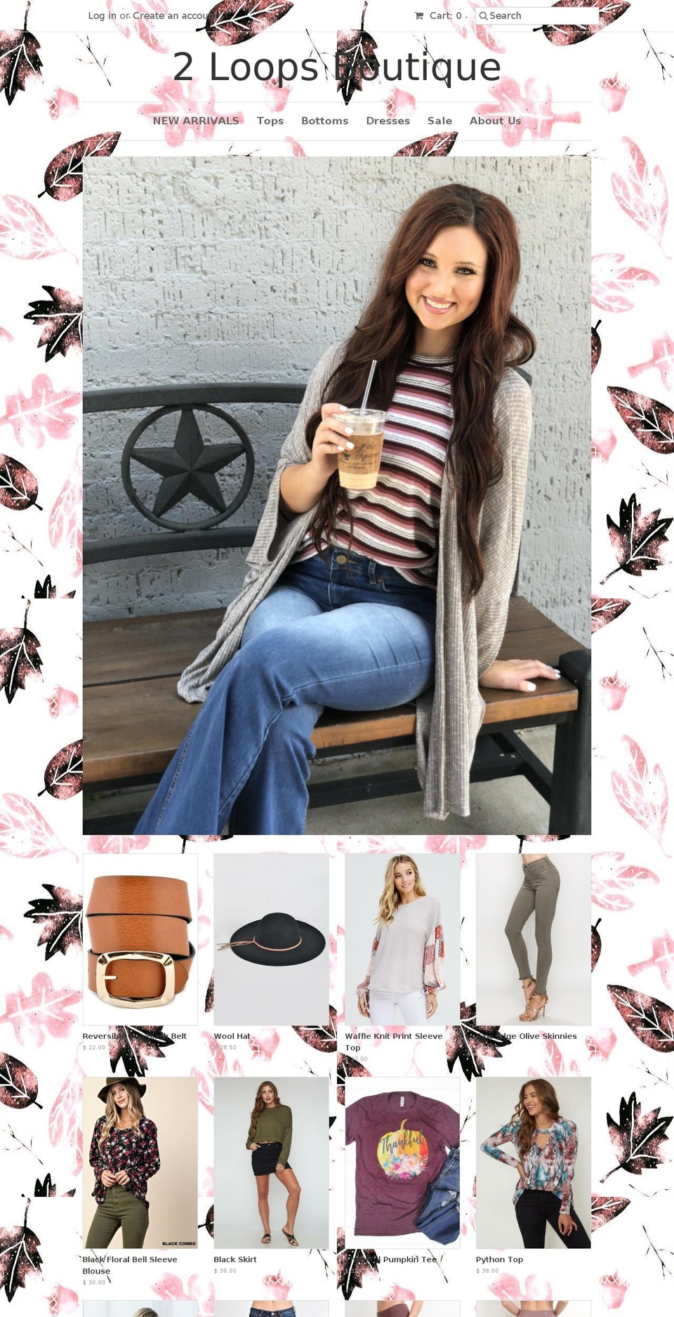 2loopsboutique.com — Shopify storefront screenshot