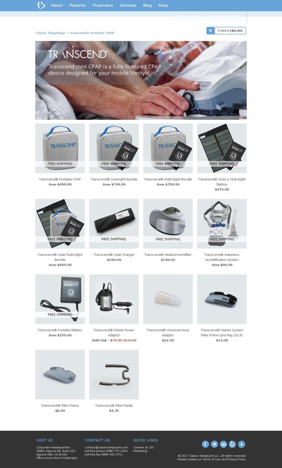2nd-cpap.com shopify website screenshot