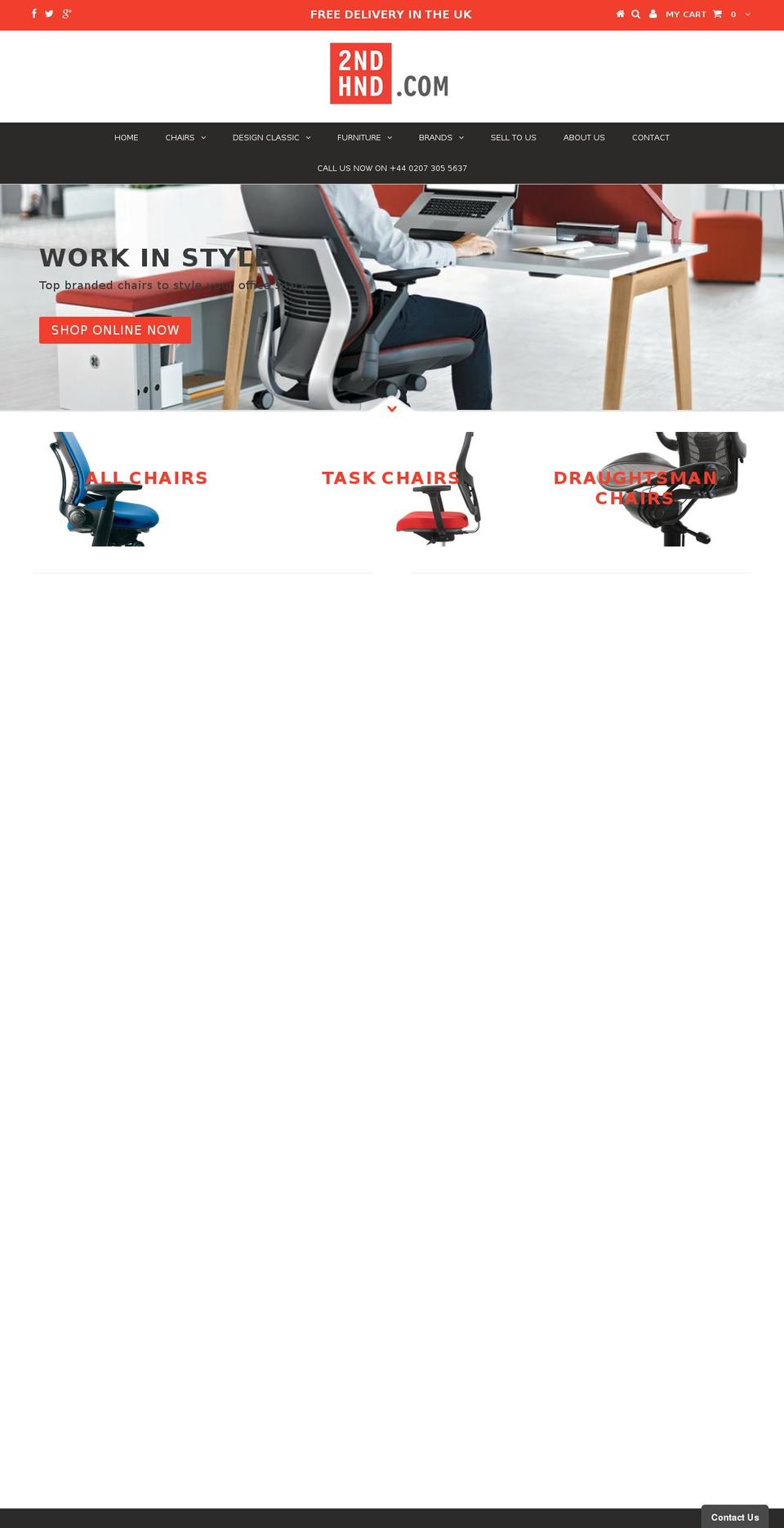 2ndhnd.com shopify website screenshot