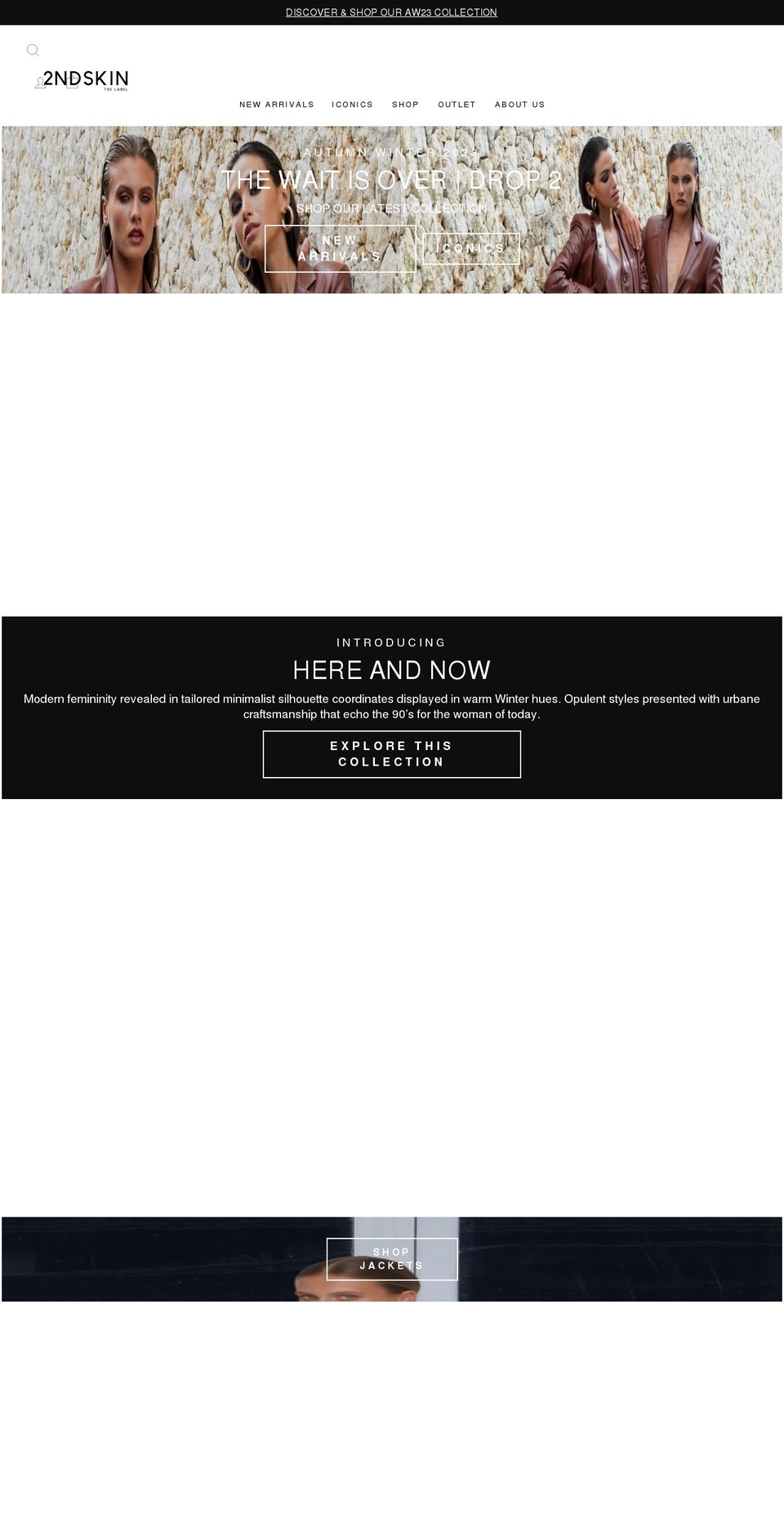 2ndskinthelabel.com shopify website screenshot