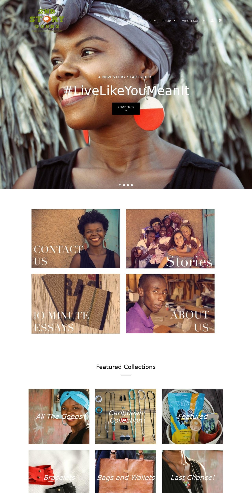 2ndstorygoods.net shopify website screenshot