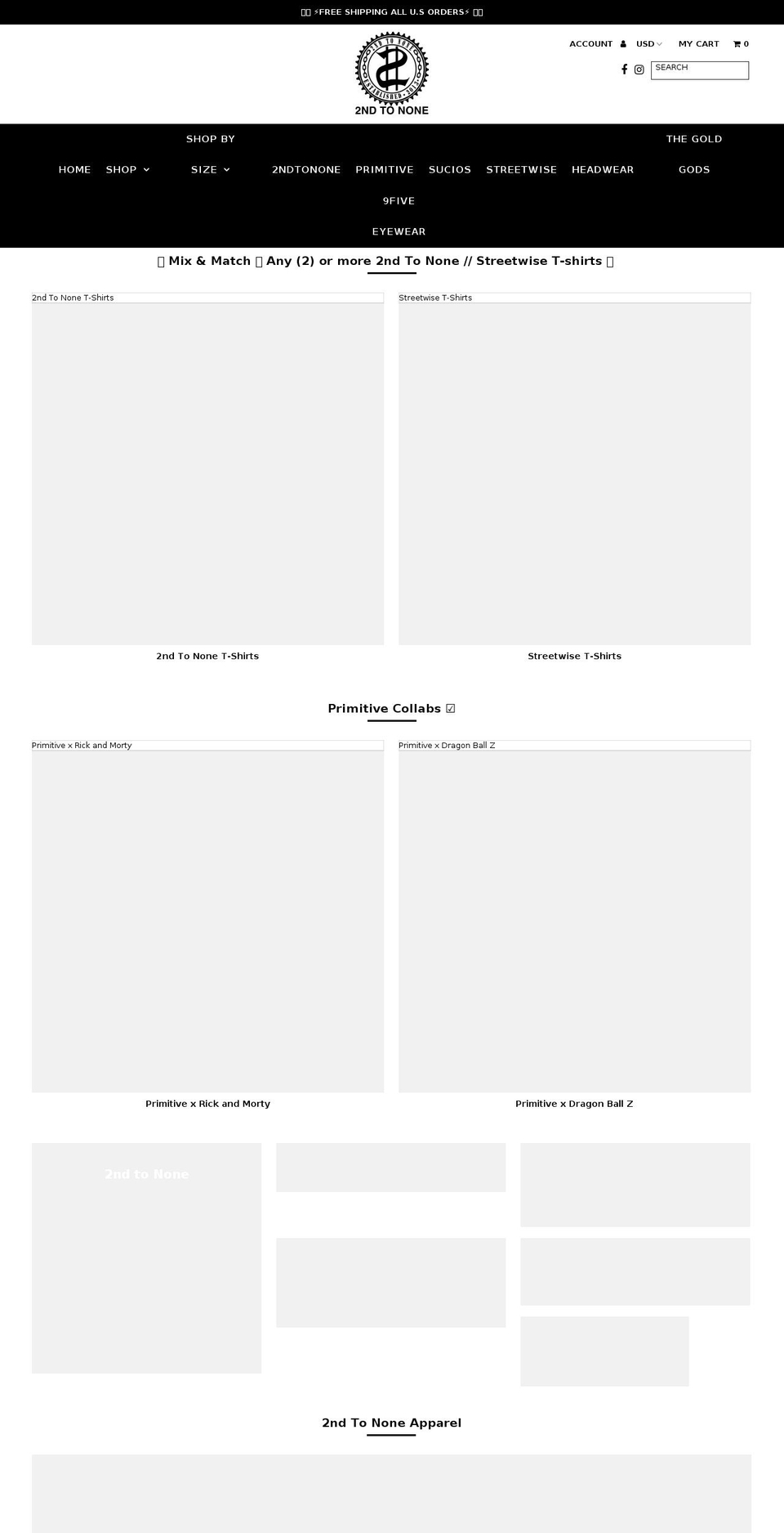 2ndtononeco.com — Shopify storefront screenshot