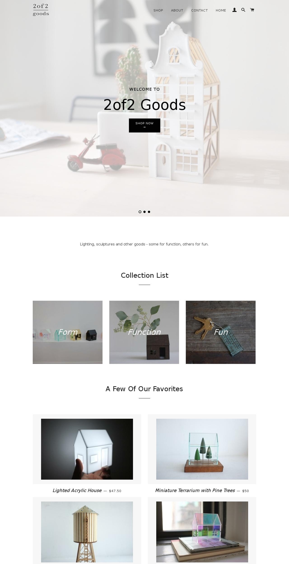 2of2goods.com shopify website screenshot