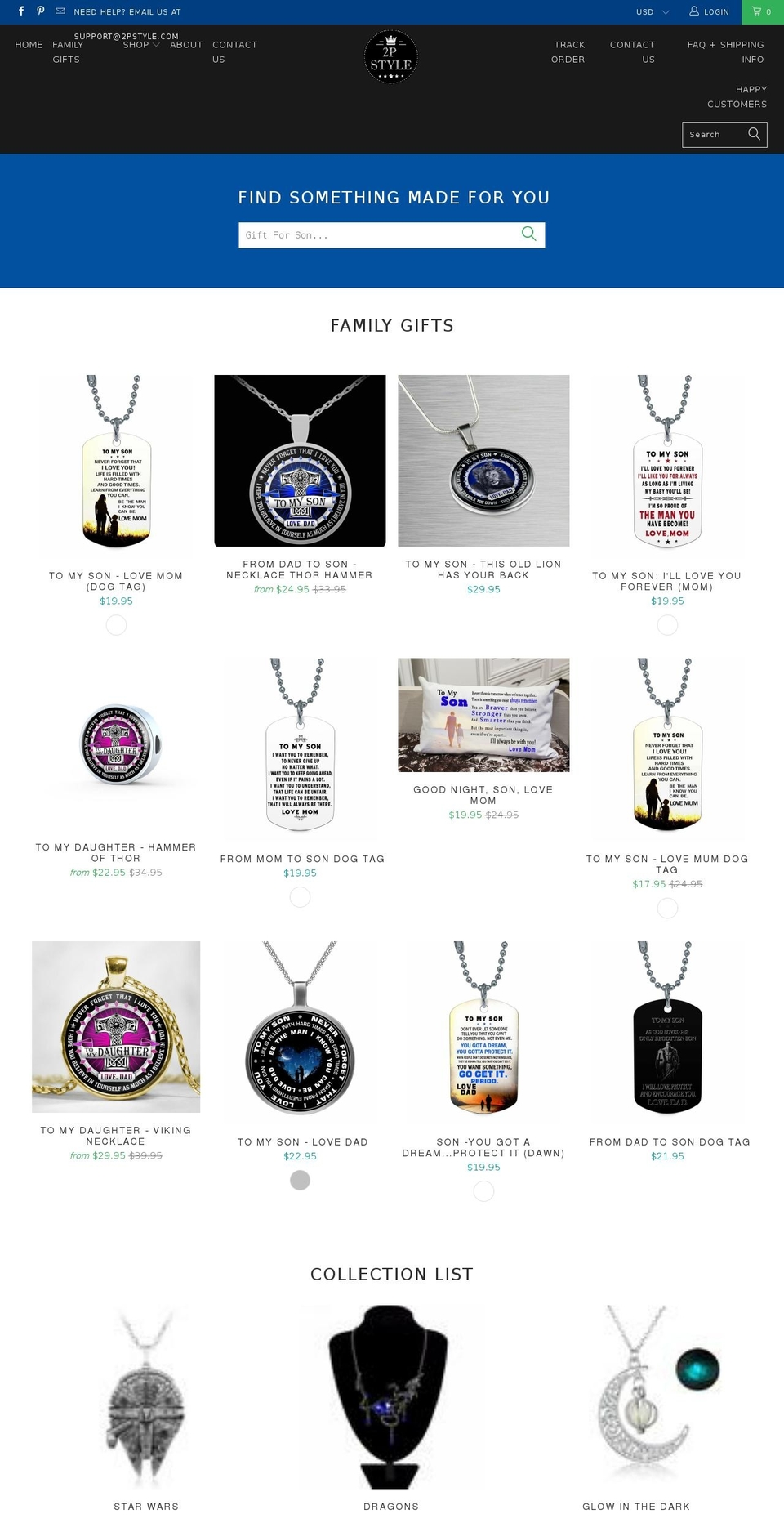 2pstyle.com shopify website screenshot