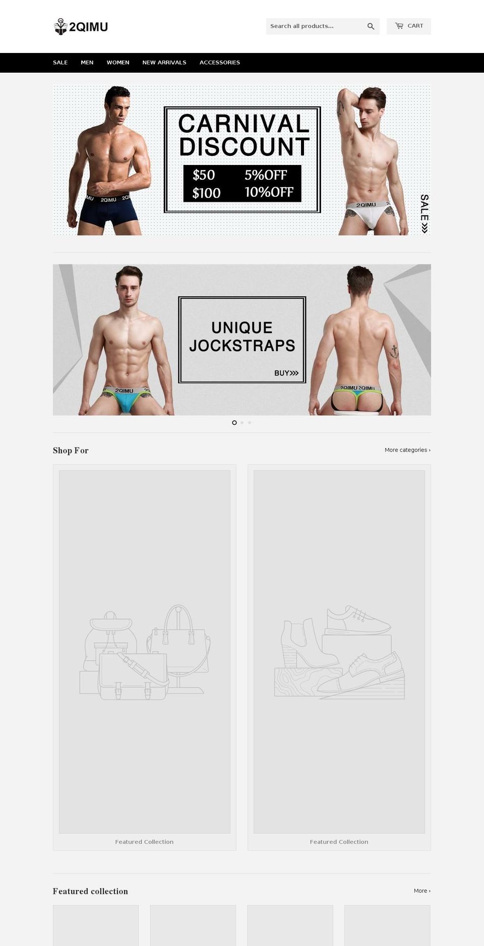 2qimu.com shopify website screenshot