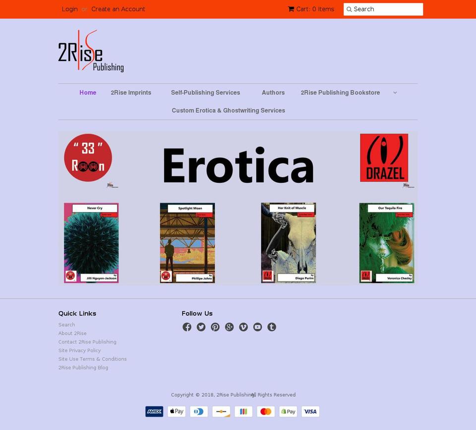2rise-publishing.org shopify website screenshot