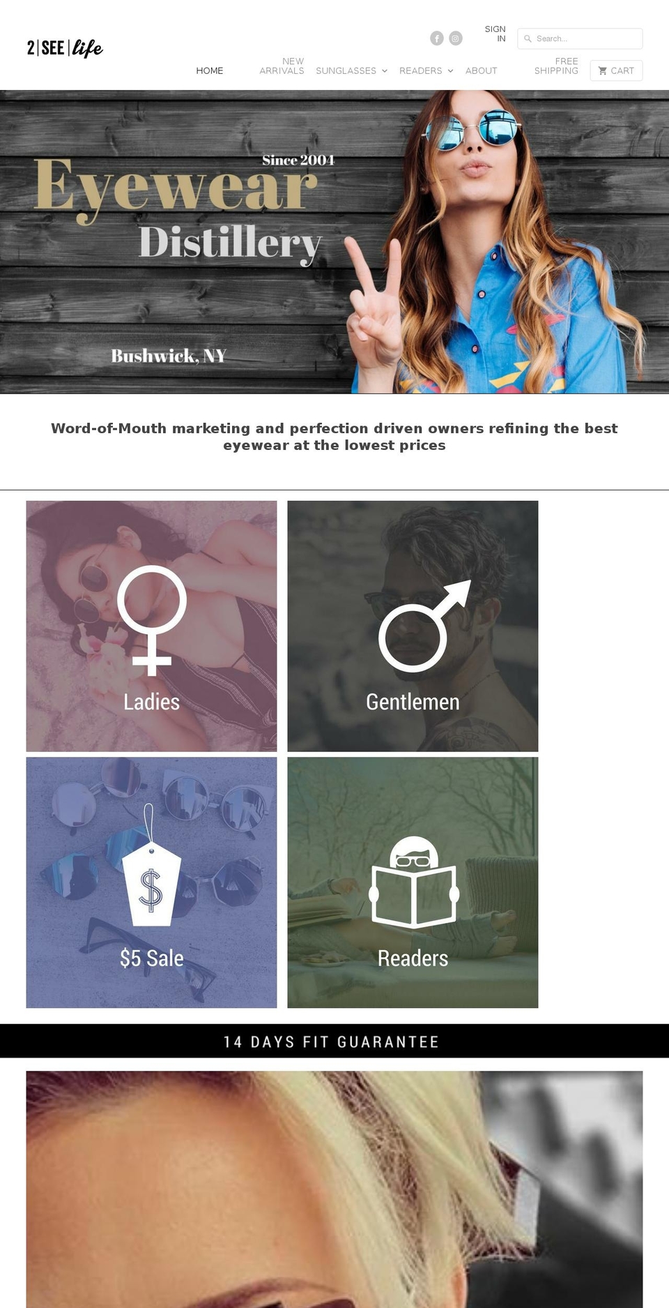 2seelife.com shopify website screenshot