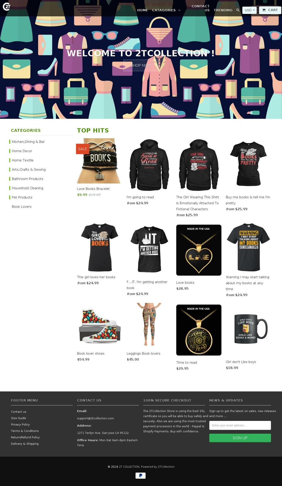 2tcollection.com — Shopify storefront screenshot