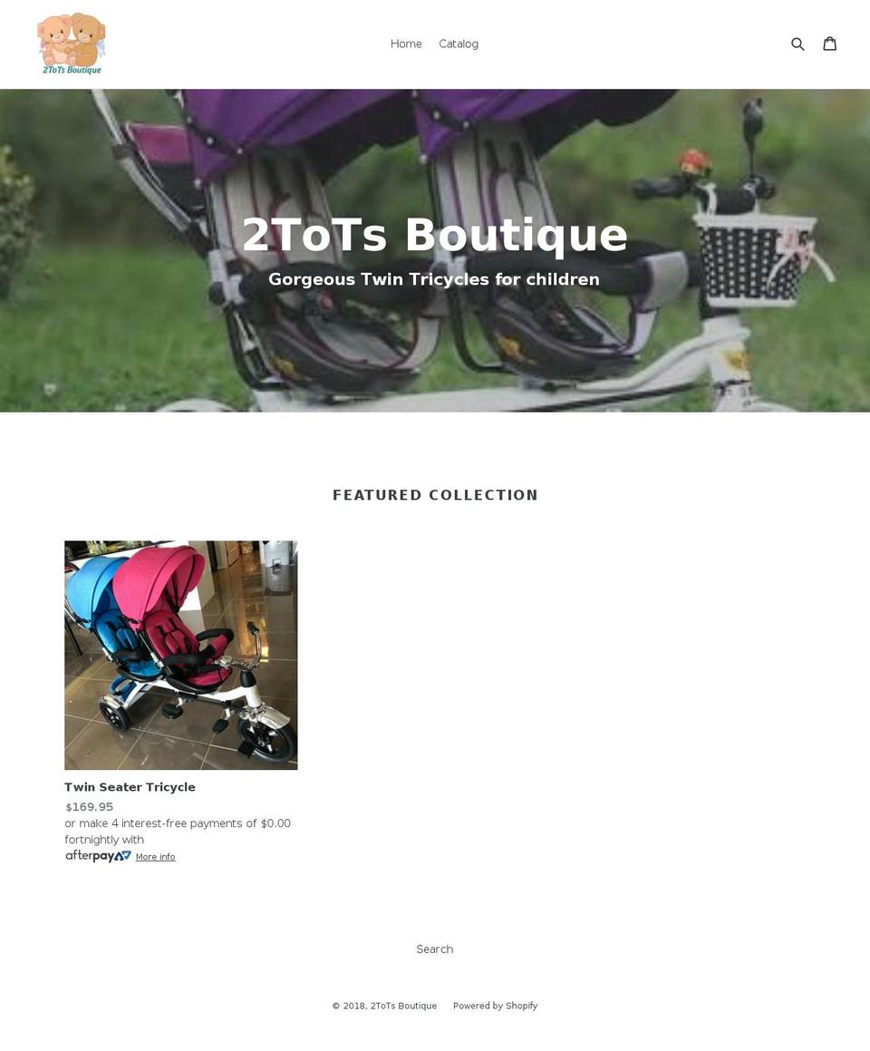 2totsboutique.com — Shopify storefront screenshot