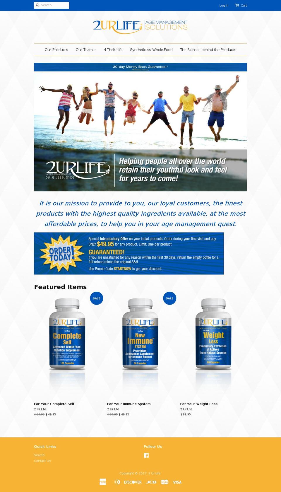 2urlife.com shopify website screenshot