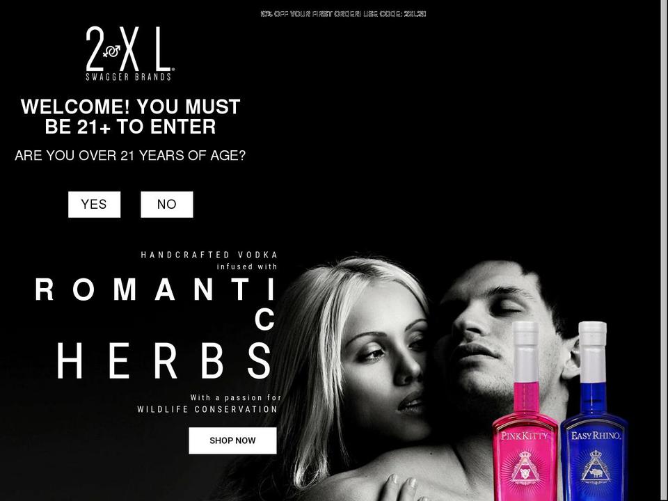 2xlswagger.com shopify website screenshot