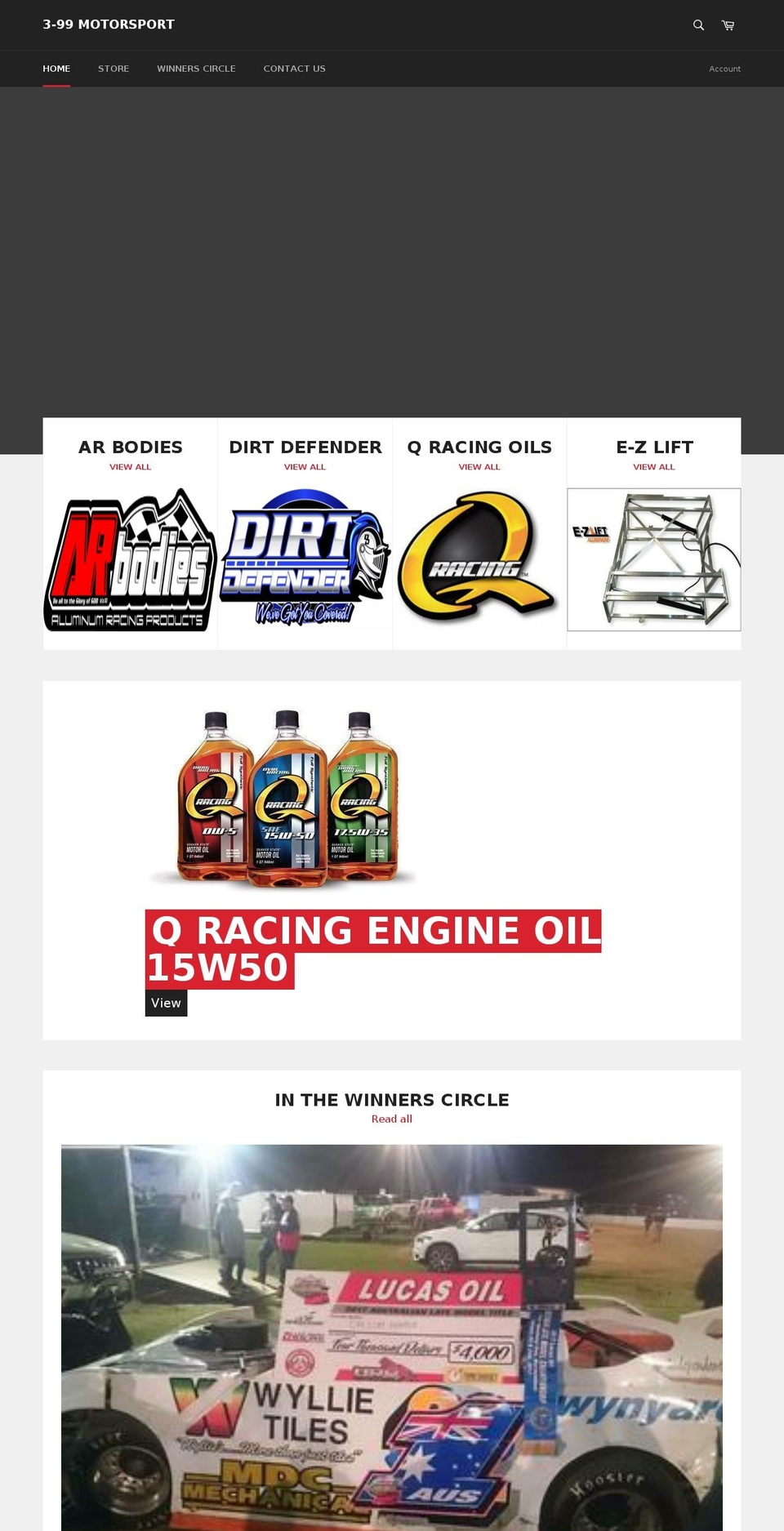 3-99motorsport.com shopify website screenshot