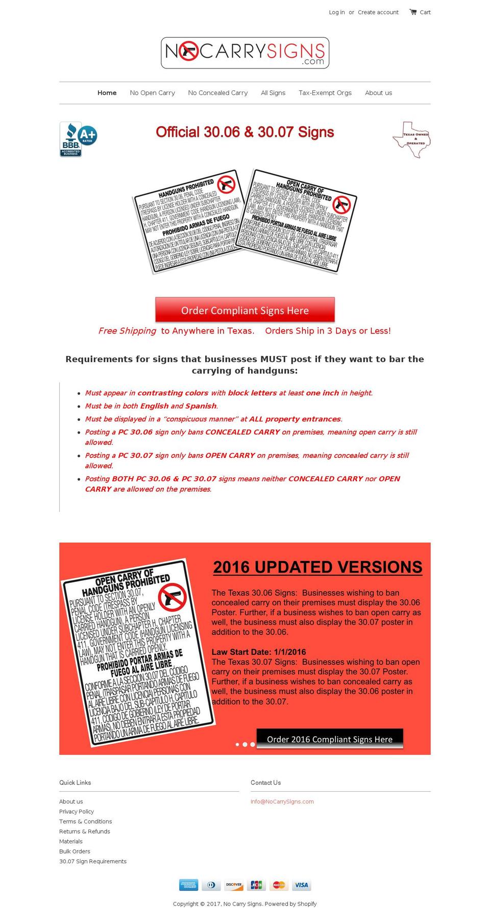 30-06signs.com shopify website screenshot