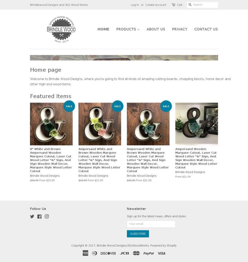 302woodworks.com shopify website screenshot