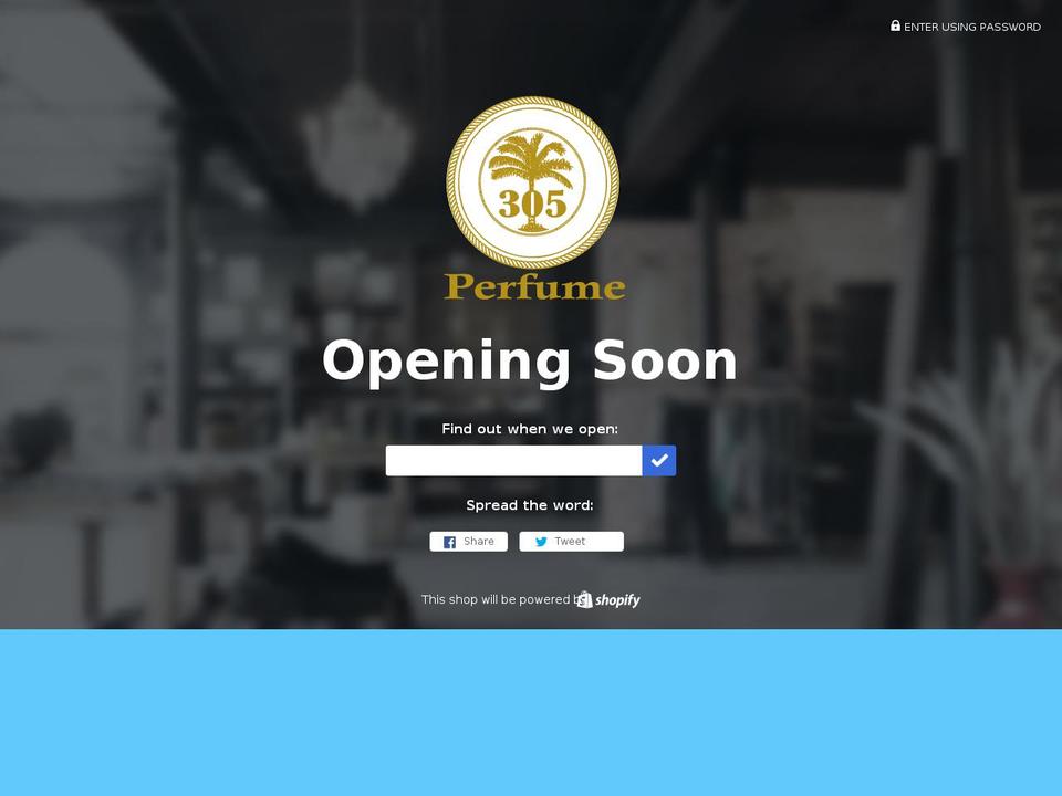 305perfume.com shopify website screenshot