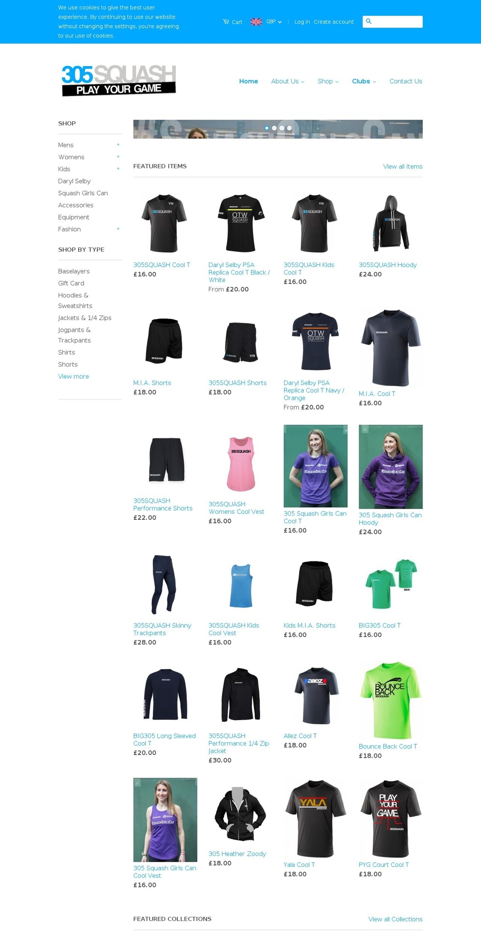 306squash.com — Shopify storefront screenshot