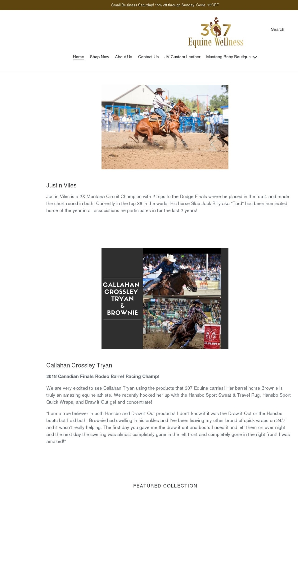 307equinewellness.com shopify website screenshot