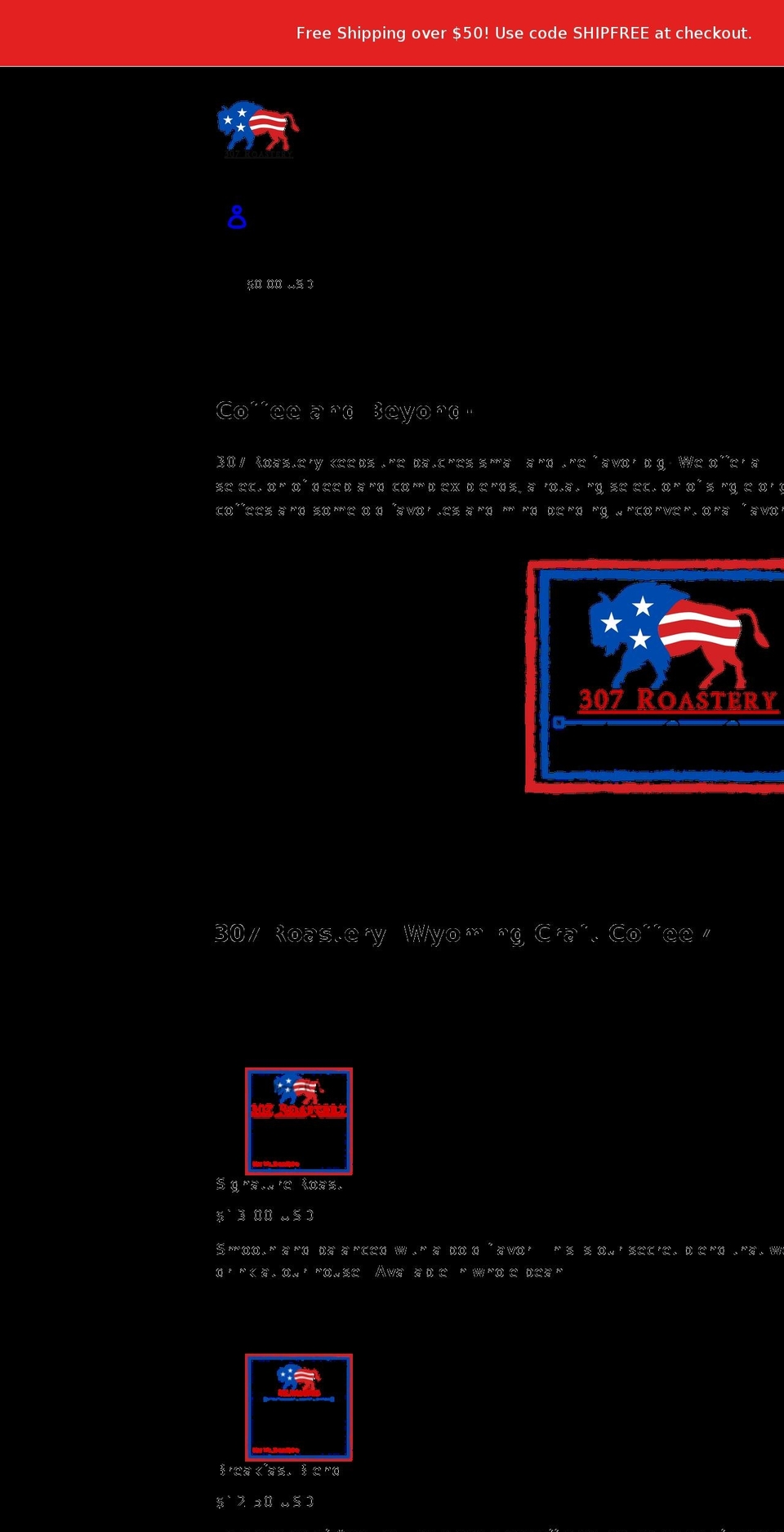 307roastery.com shopify website screenshot