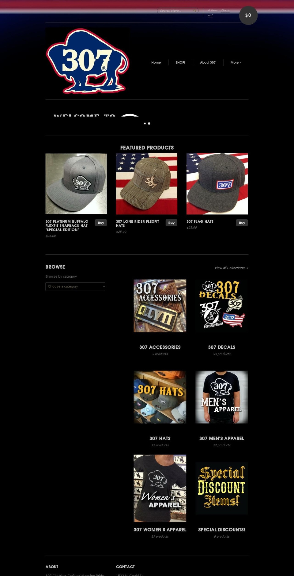 307wyo.com shopify website screenshot