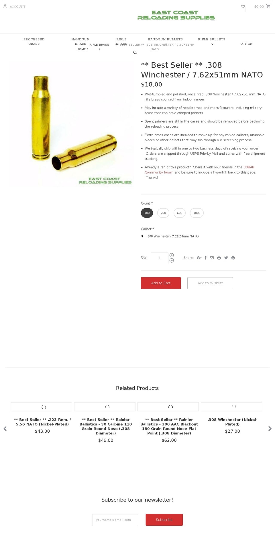 Mobila Shopify theme site example 308oncefiredbrass.com