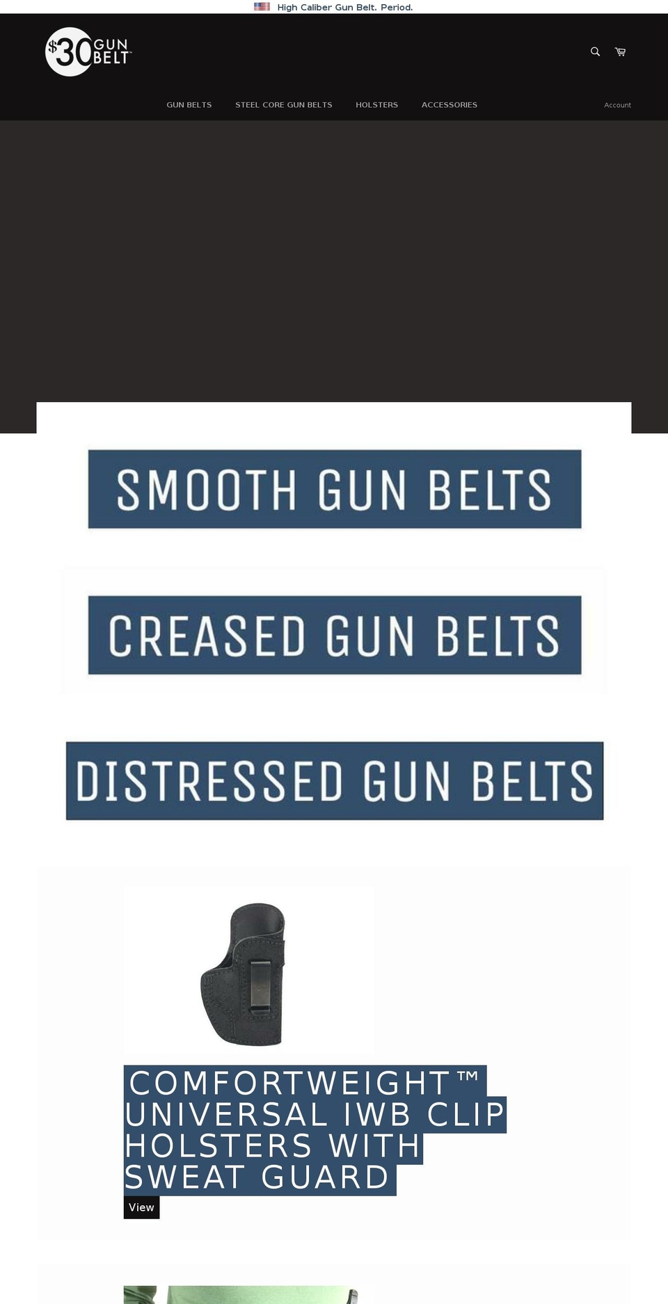 30dollargunbelt.com shopify website screenshot