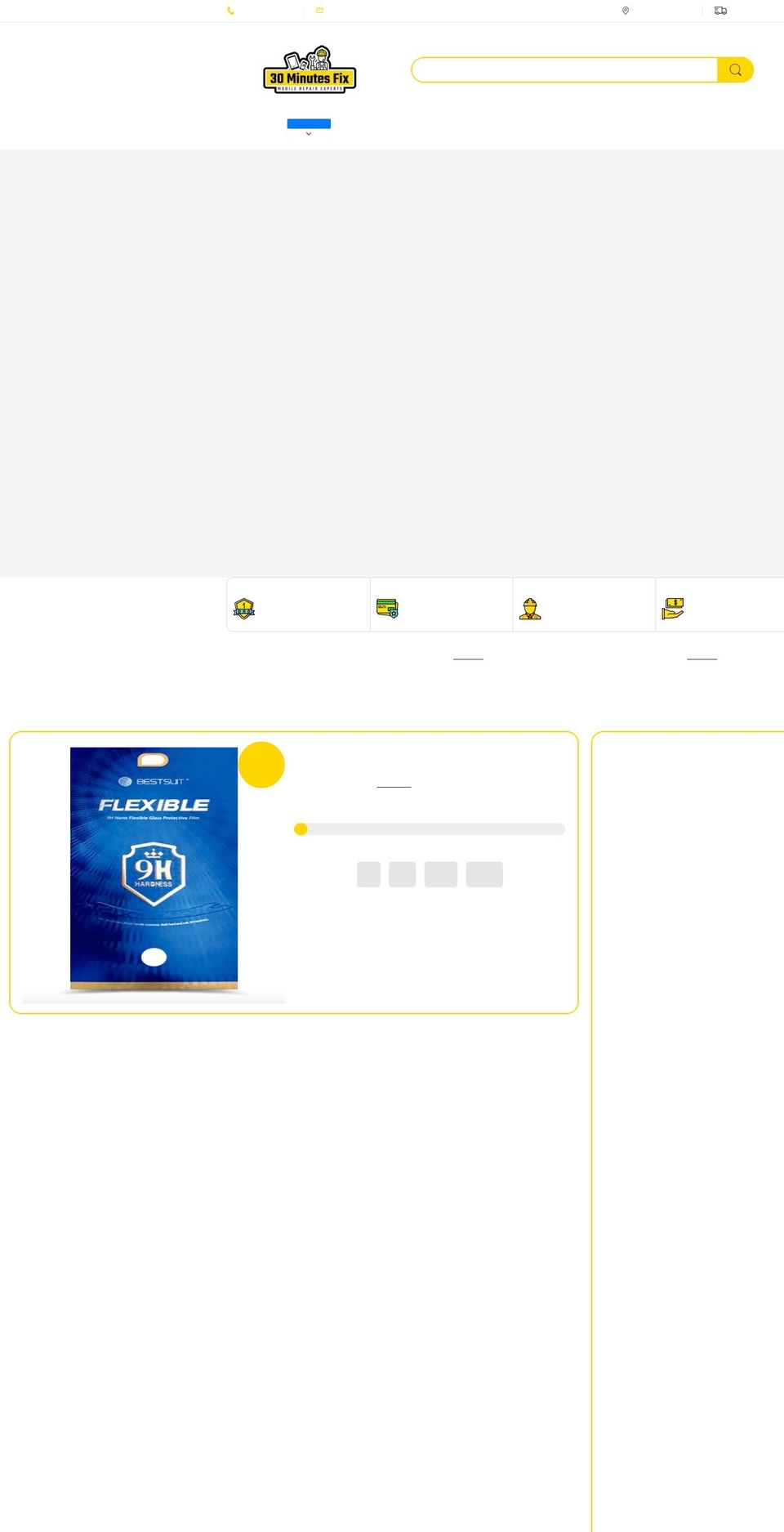 30minutesfix.com.au shopify website screenshot