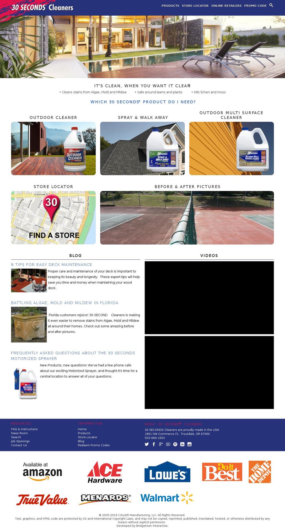 30secondcleaners.com shopify website screenshot